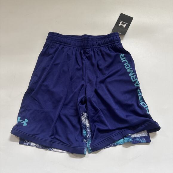Under Armour Boys' Stunt 3.0 Activewear Shorts Youth Small - Picture 1 of 8